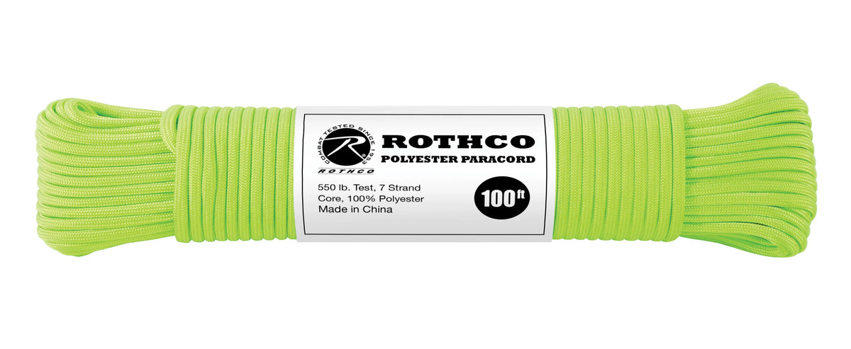 Rothco 550lb Type III Polyester Paracord - Rothco 30802