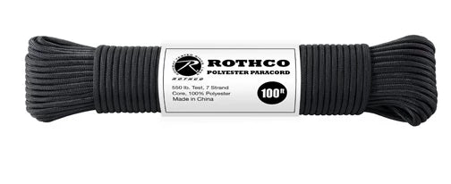 Rothco 550lb Type III Polyester Paracord - Rothco 30810
