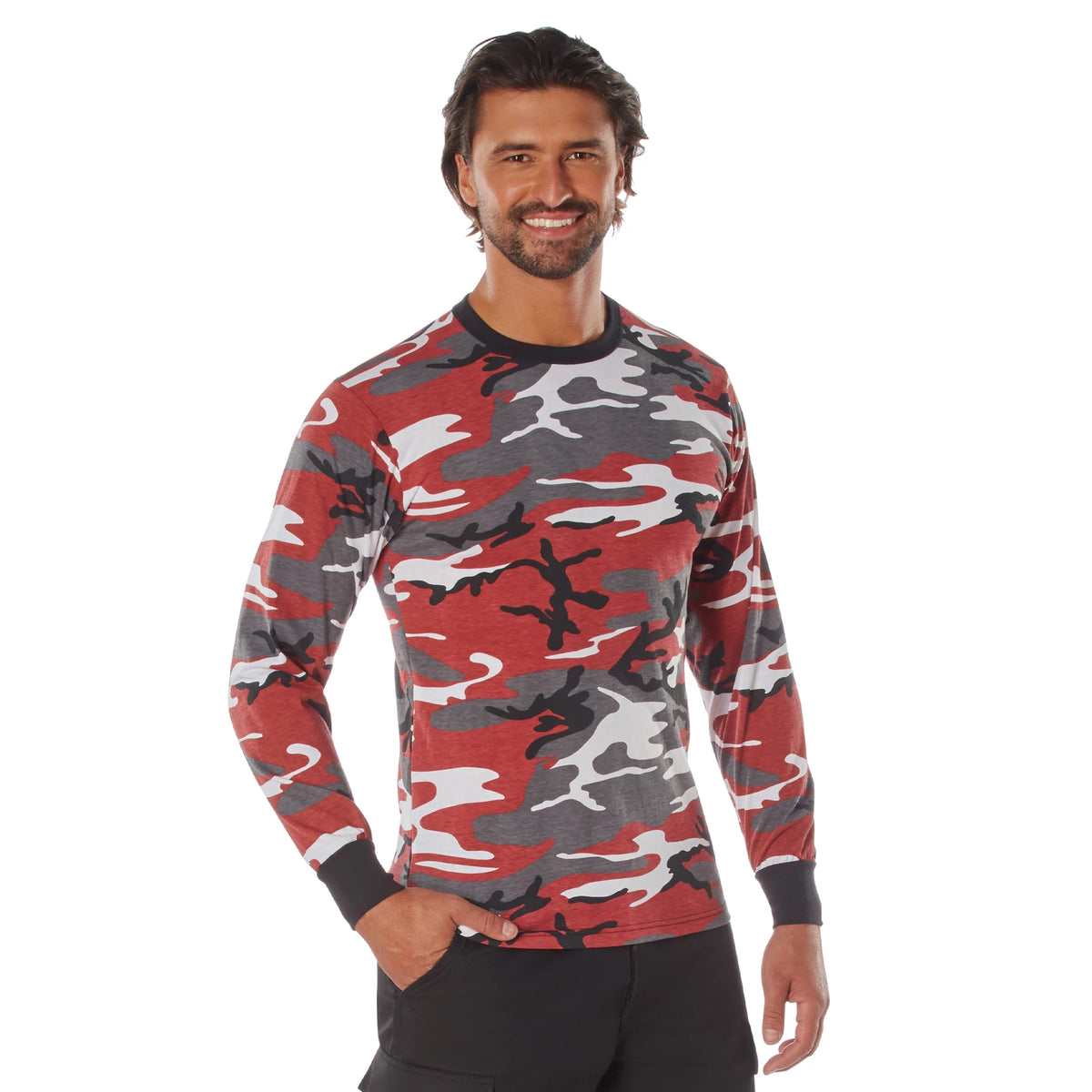 Rothco Long Sleeve Color Camo T-Shirt - Rothco 3173-RC-XL