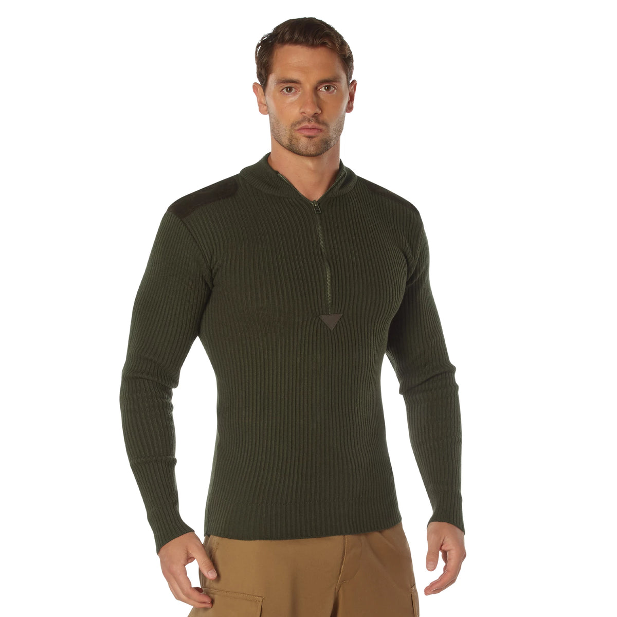 Rothco Quarter Zip Acrylic Commando Sweater - Rothco 3372