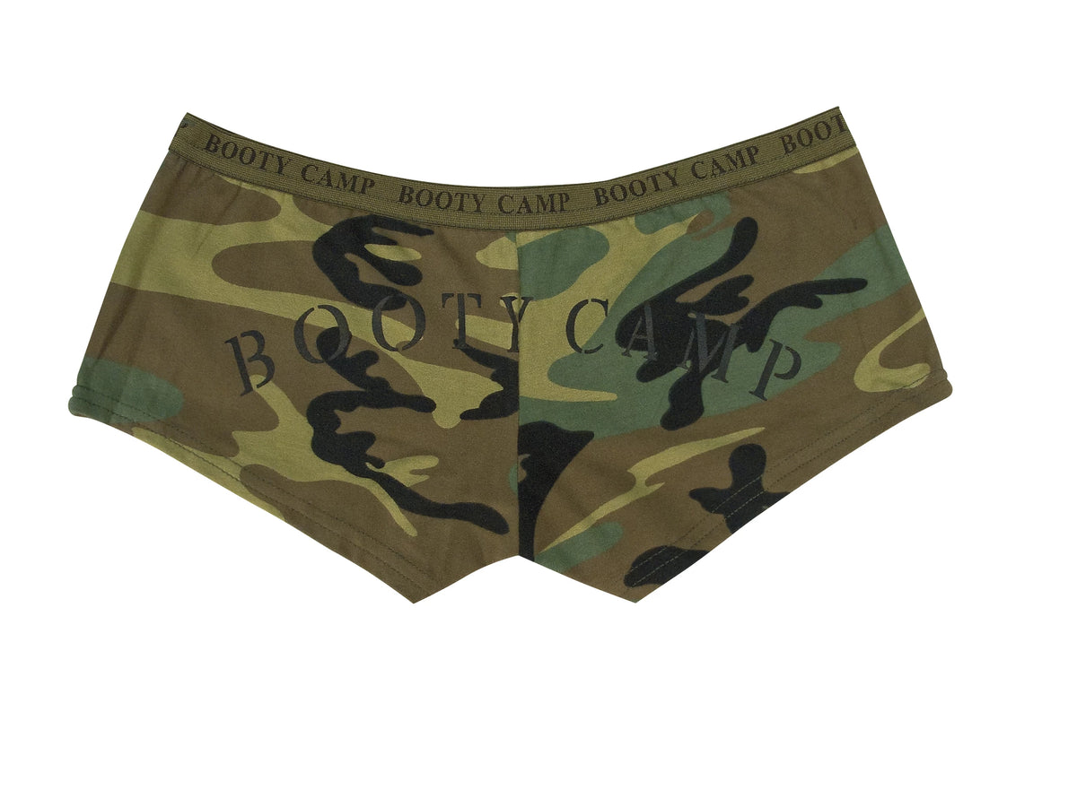 Rothco Woodland Camo "Booty Camp" Booty Shorts & Tank Top - Rothco 3476-XS