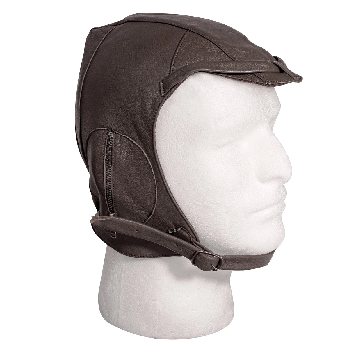 Rothco WWII Style Leather Pilot Helmet - Rothco 3569-BN-M-L
