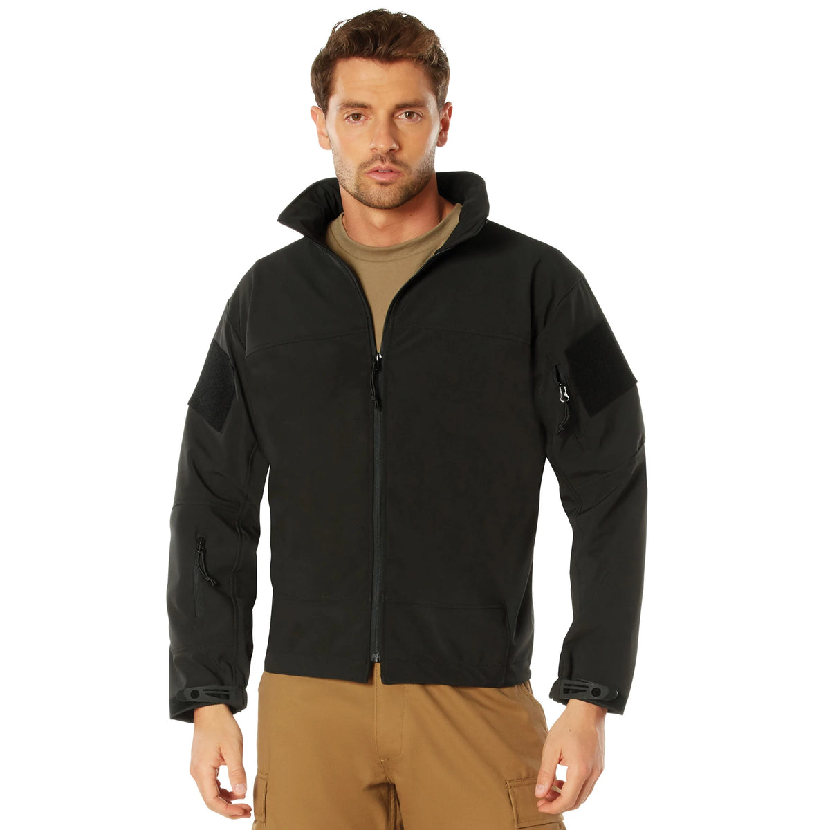 Rothco Stealth Ops Soft Shell Tactical Jacket - Rothco 3577-BK-S