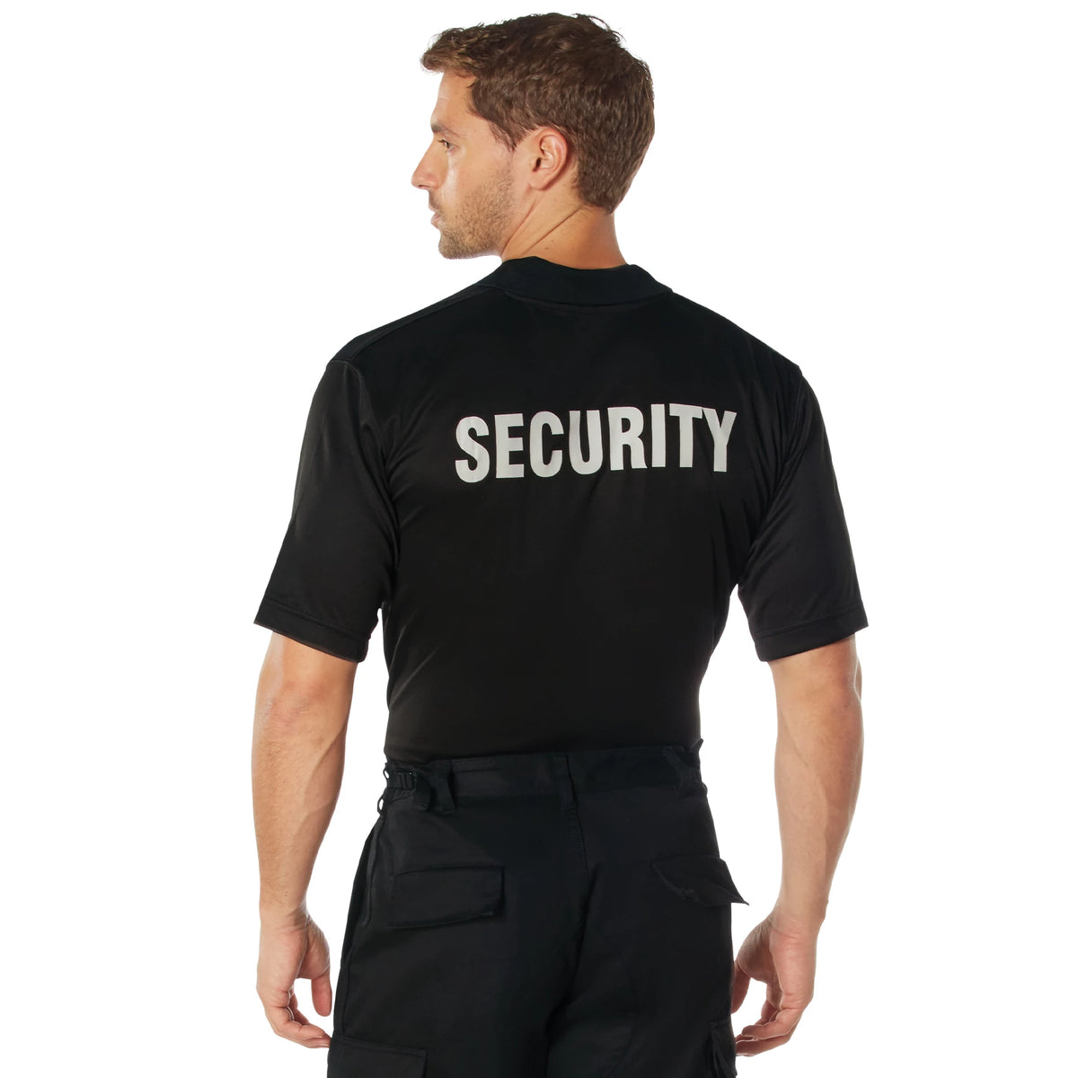 Rothco Moisture Wicking Security Polo Shirt With Badge - Rothco 3627-S