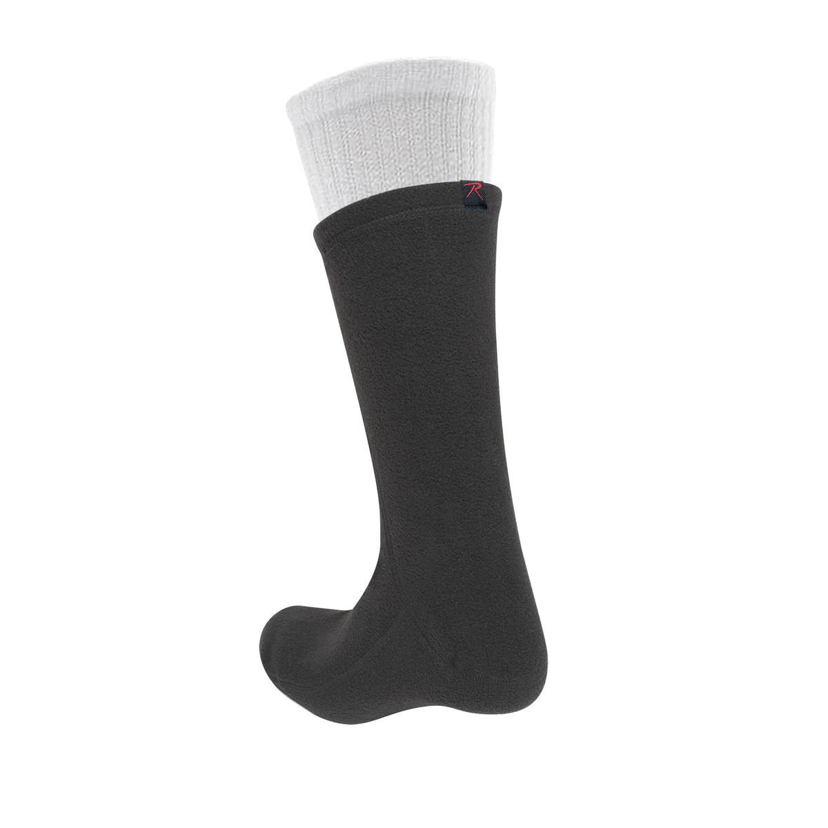 Rothco Polar Fleece Boot Liners - Rothco 3665-BLACK-XLRG