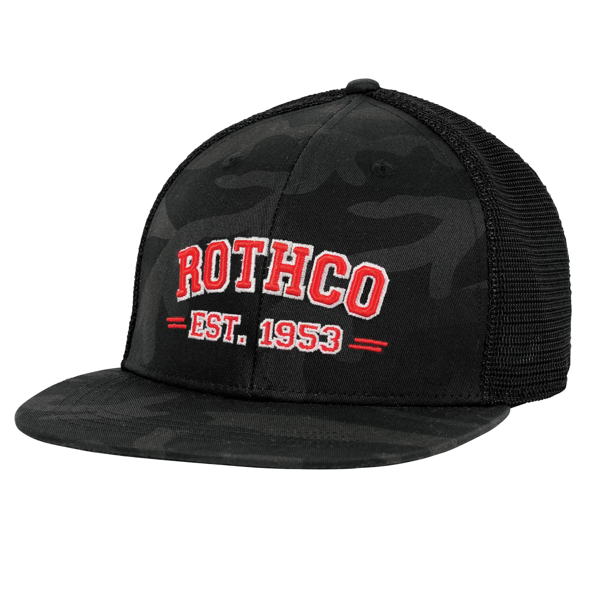Rothco Est. 1953 Embroidered Midnight Black Camo Trucker Hat - Rothco 36990