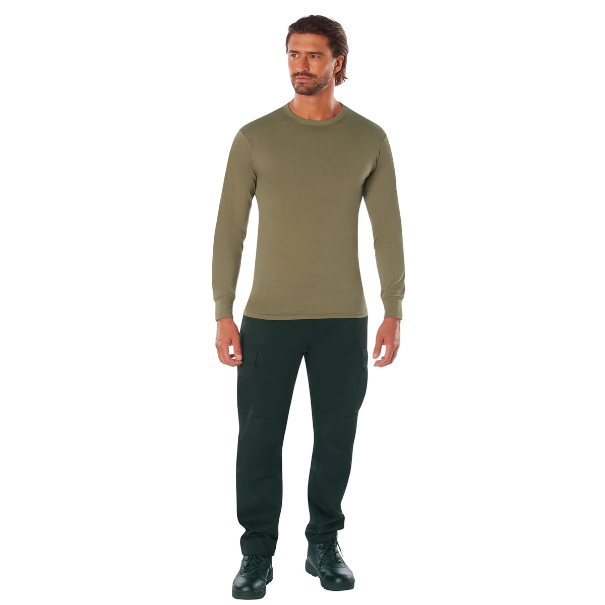 Rothco Long Sleeve Solid T-Shirt - Rothco 3727-SML
