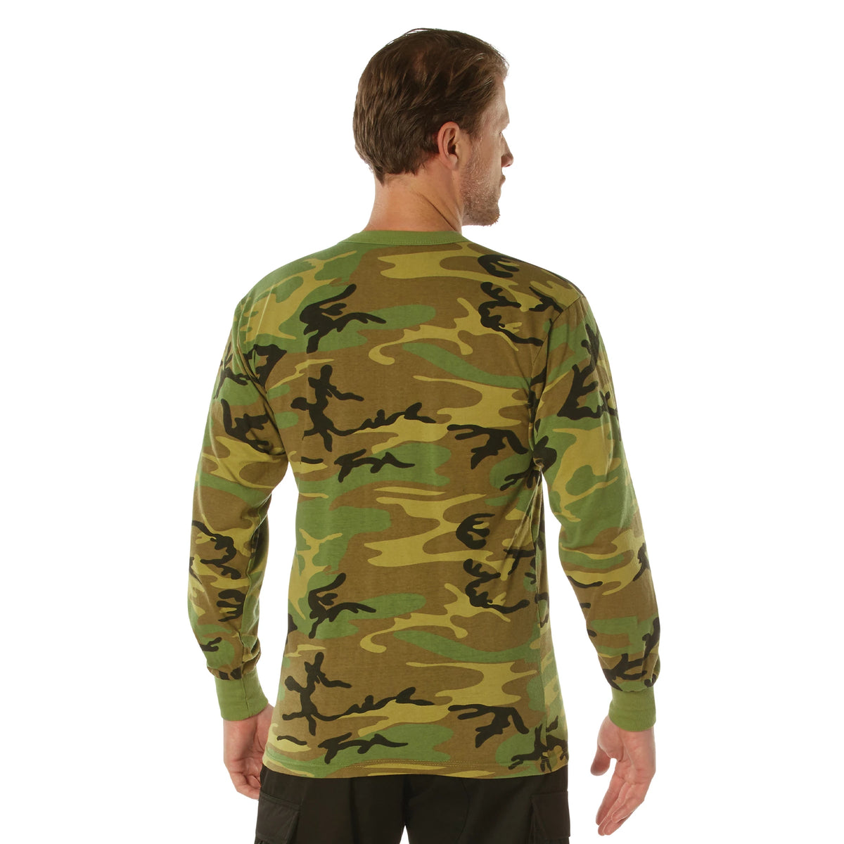 Rothco Long Sleeve Vintage T-Shirt - Woodland Camo - Rothco 3733-SML