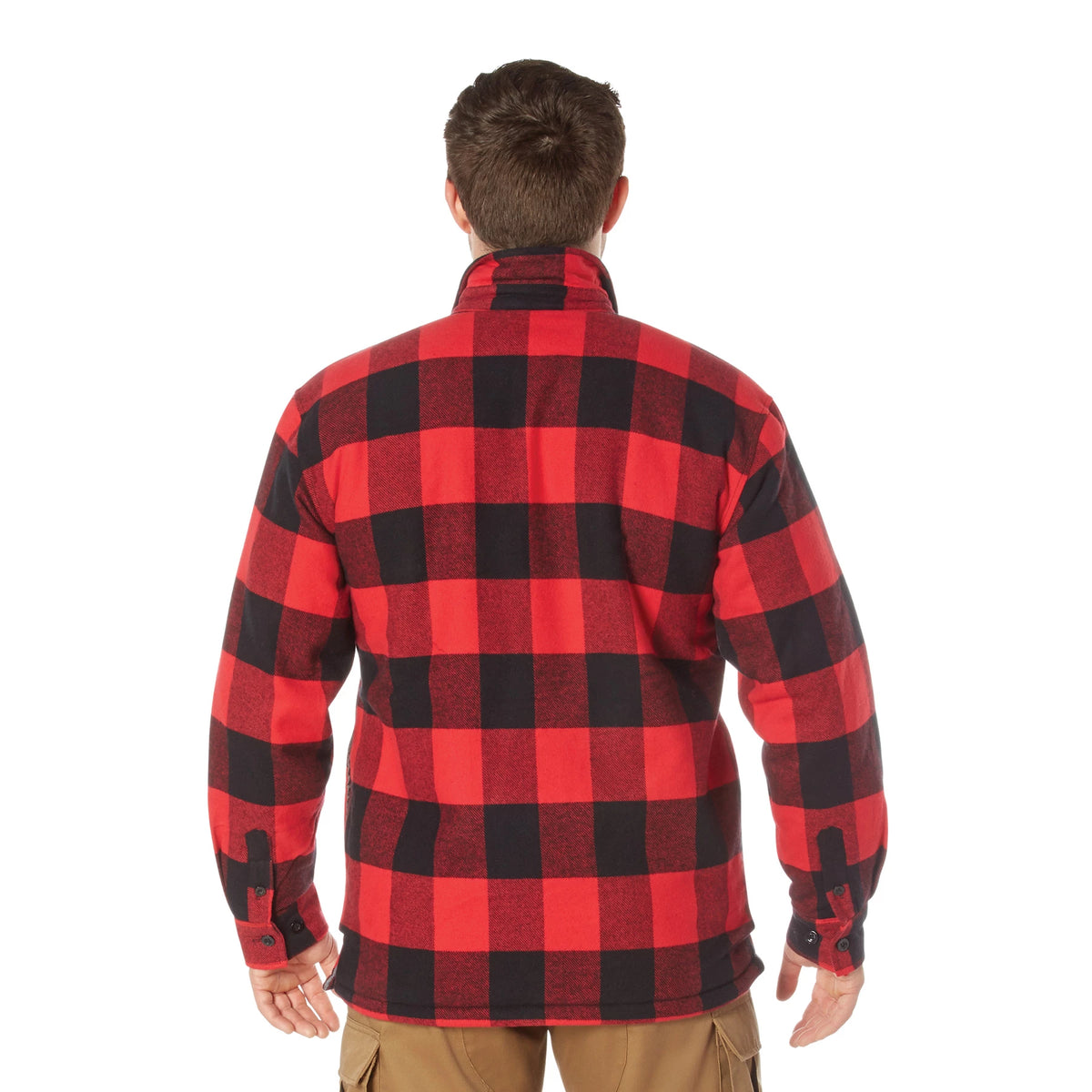 Rothco Extra Heavyweight Buffalo Plaid Sherpa Lined Flannel Shirts - Rothco ##3741-RD-3XL