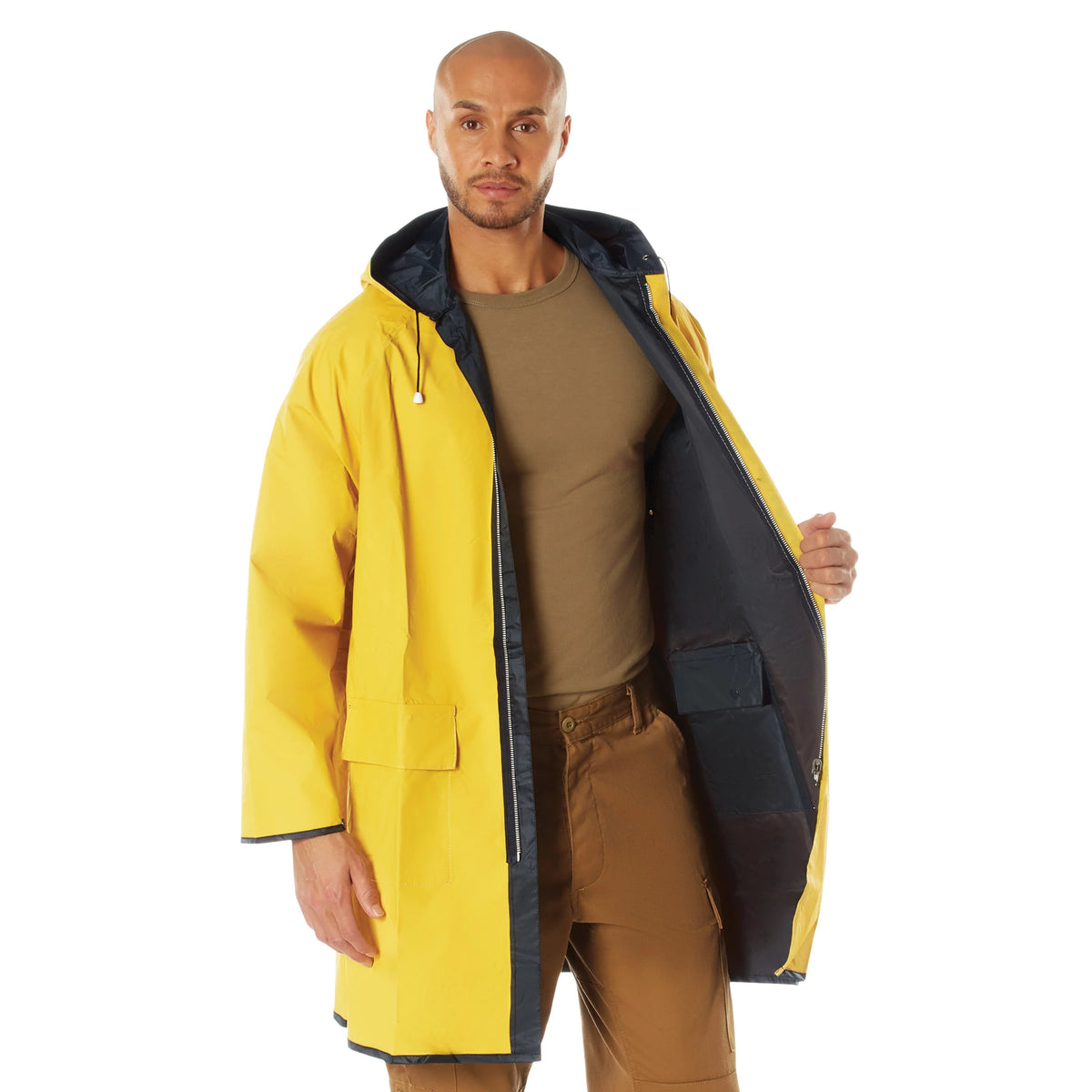 Rothco Reversible 3/4 Length Rain Parka - Rothco 3749-NBY-S
