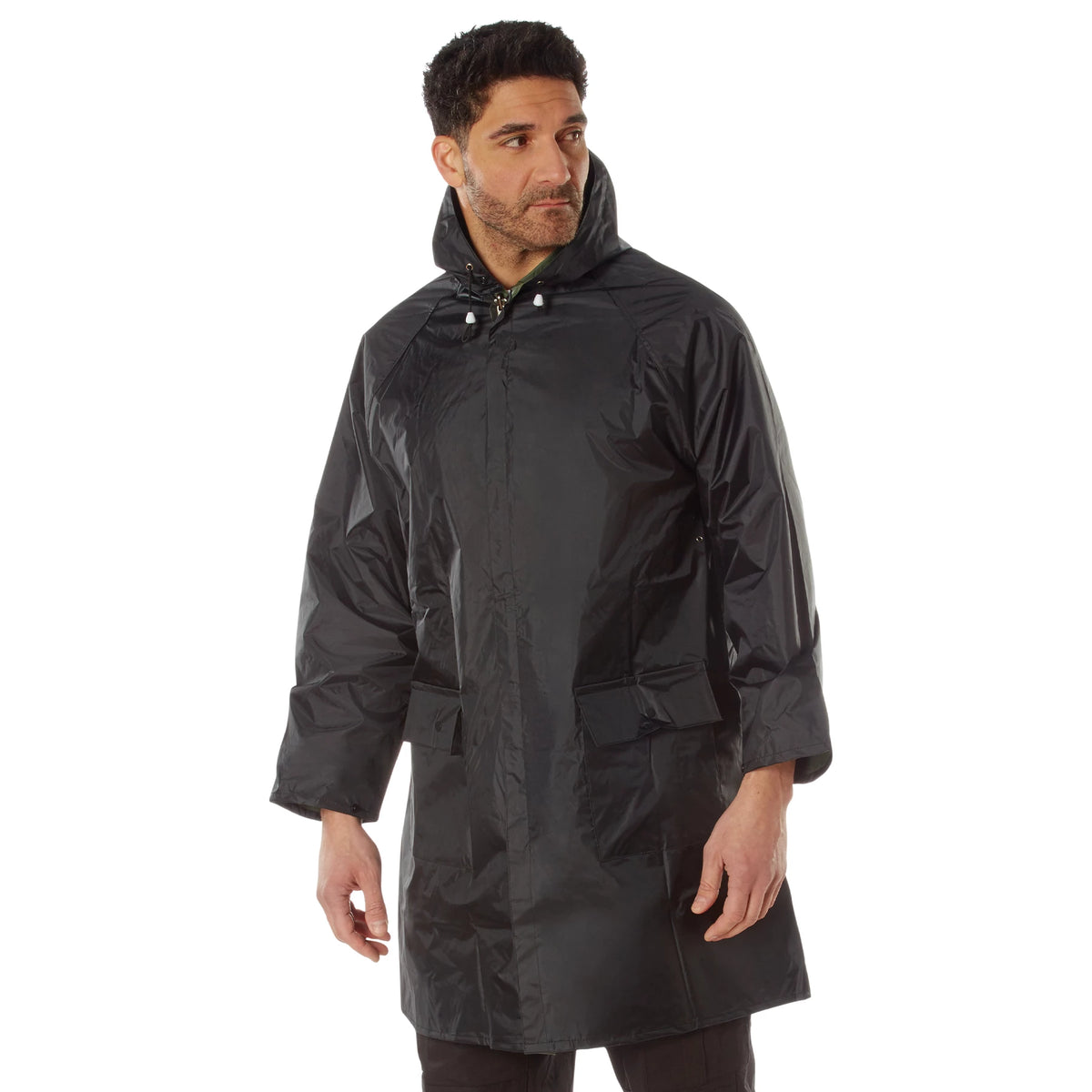 Rothco Reversible 3/4 Length Rain Parka - Rothco 3759-BKOD-S