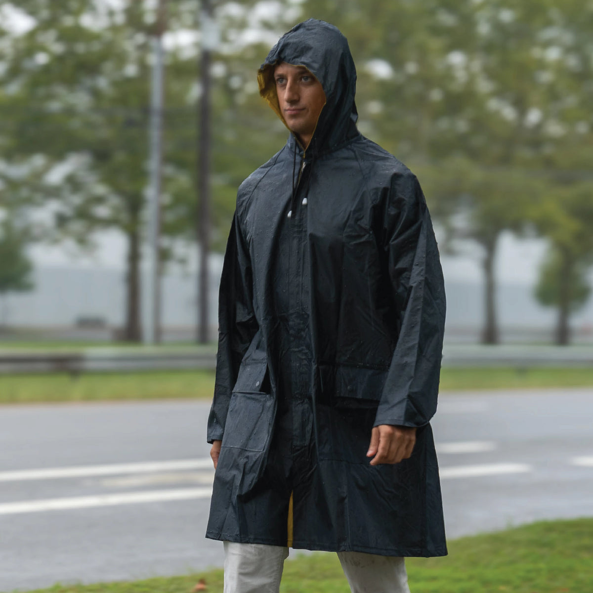 Rothco Reversible 3/4 Length Rain Parka - Rothco 3750-NBY-3XL