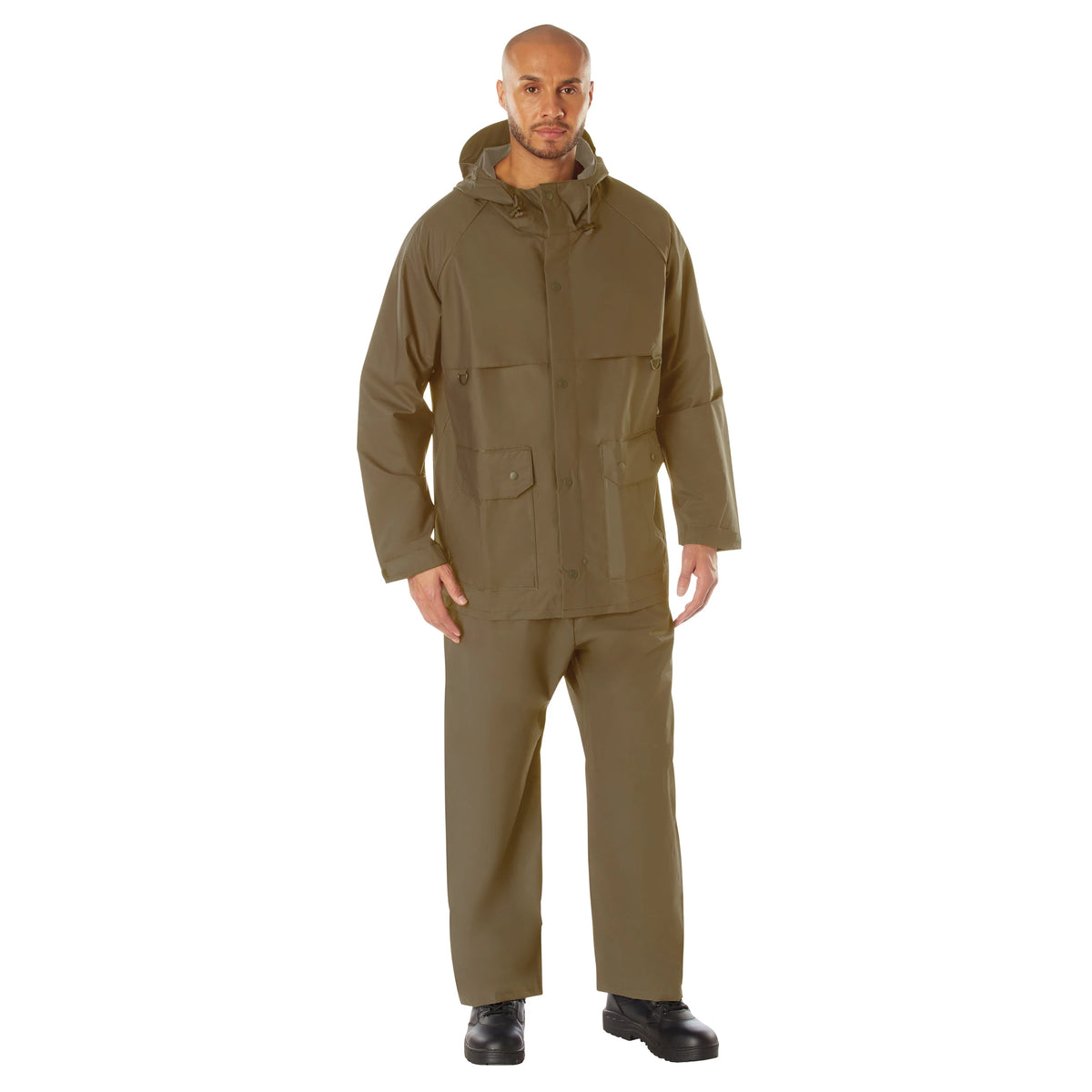 Rothco 2 Piece Microlite PVC Rainsuit - Rothco 37650-CB-M