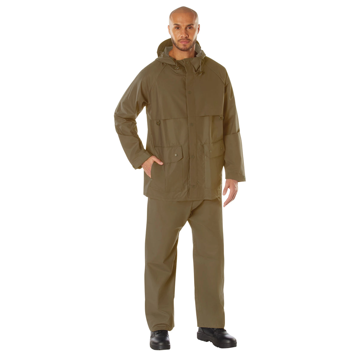 Rothco 2 Piece Microlite PVC Rainsuit - Rothco 37650-CB-S