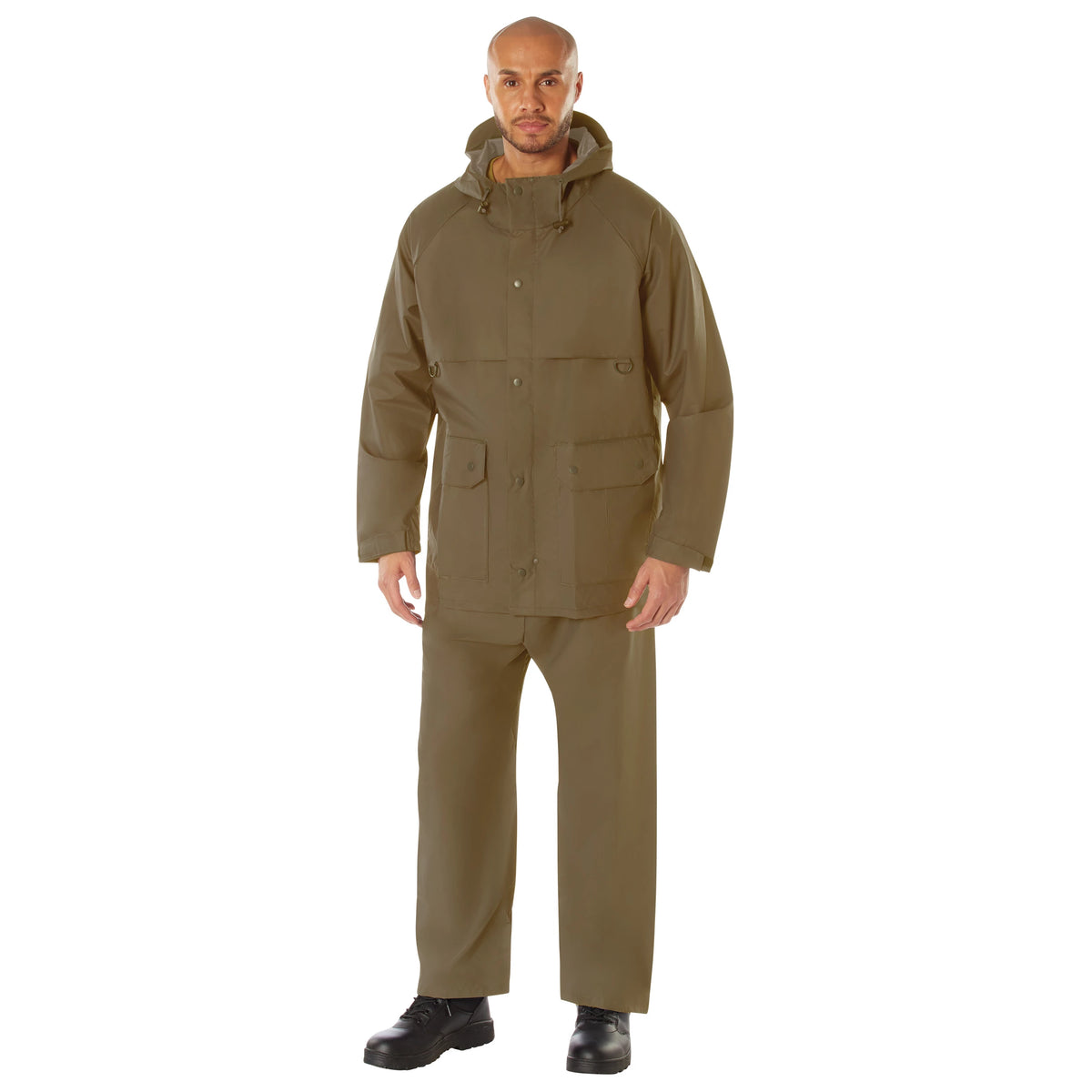 Rothco 2 Piece Microlite PVC Rainsuit - Rothco 37650-CB-M