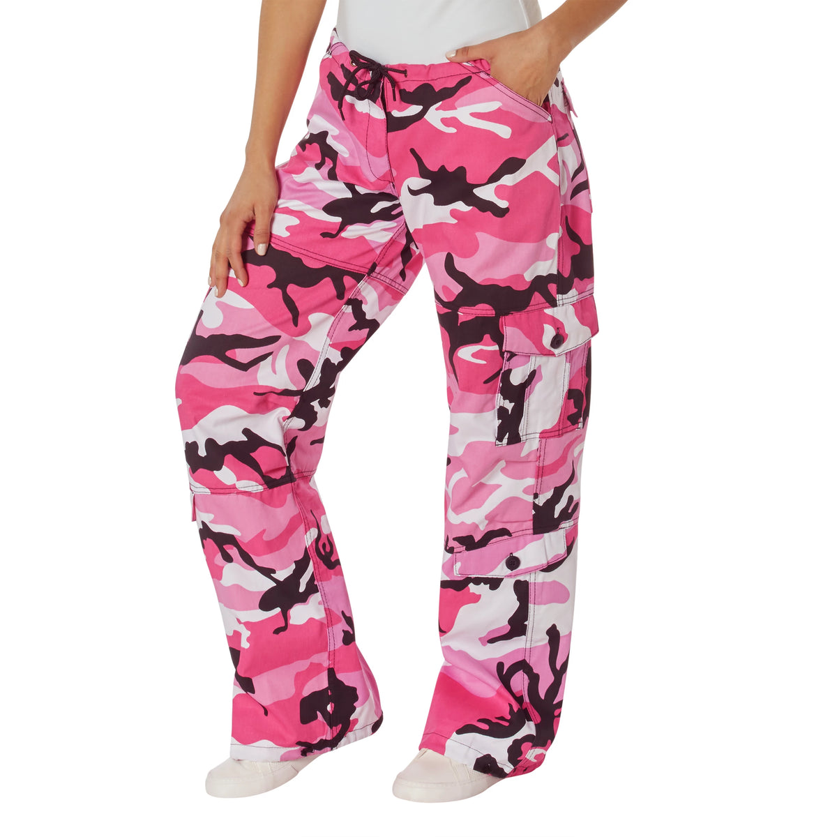 Rothco Womens Paratrooper Colored Camo Fatigues - Rothco 3781-PKC-XS
