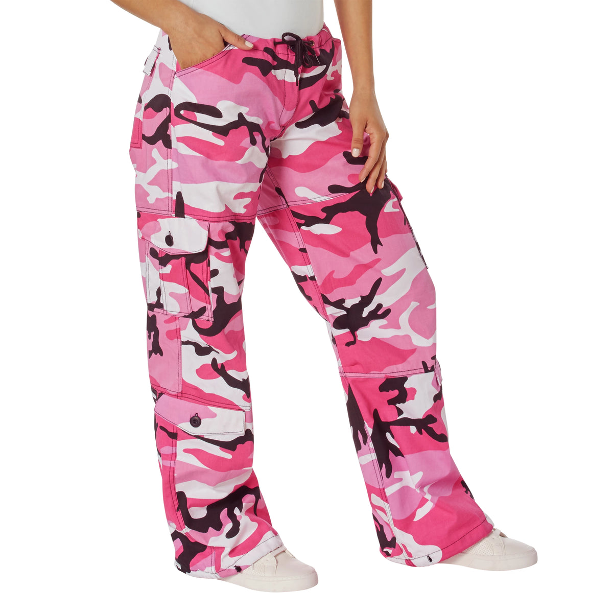 Rothco Womens Paratrooper Colored Camo Fatigues - Rothco 3781-PKC-S