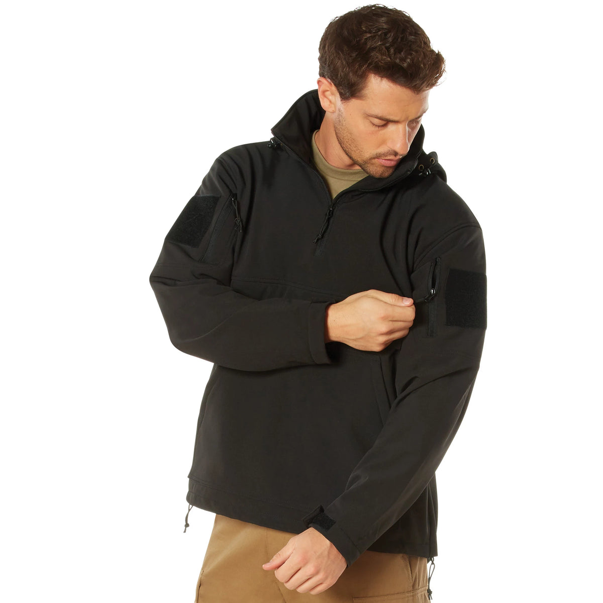 Rothco Concealed Carry Soft Shell Anorak - Black - Rothco 3840-XLRG