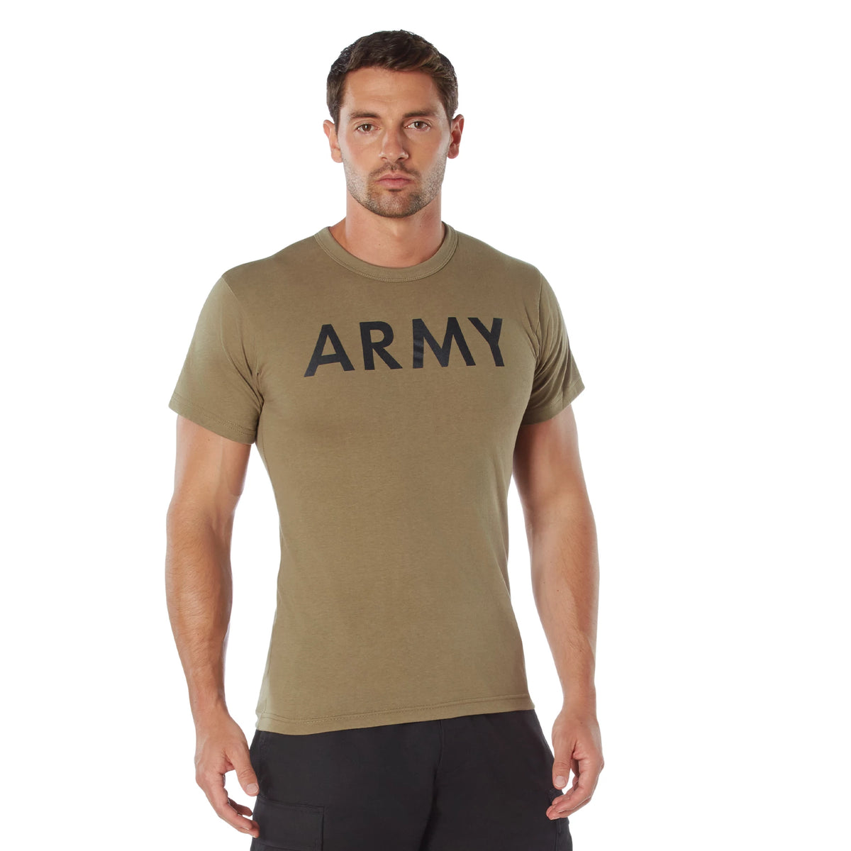 Rothco AR 670-1 Coyote Brown Army Physical Training T-Shirt - Rothco 3873