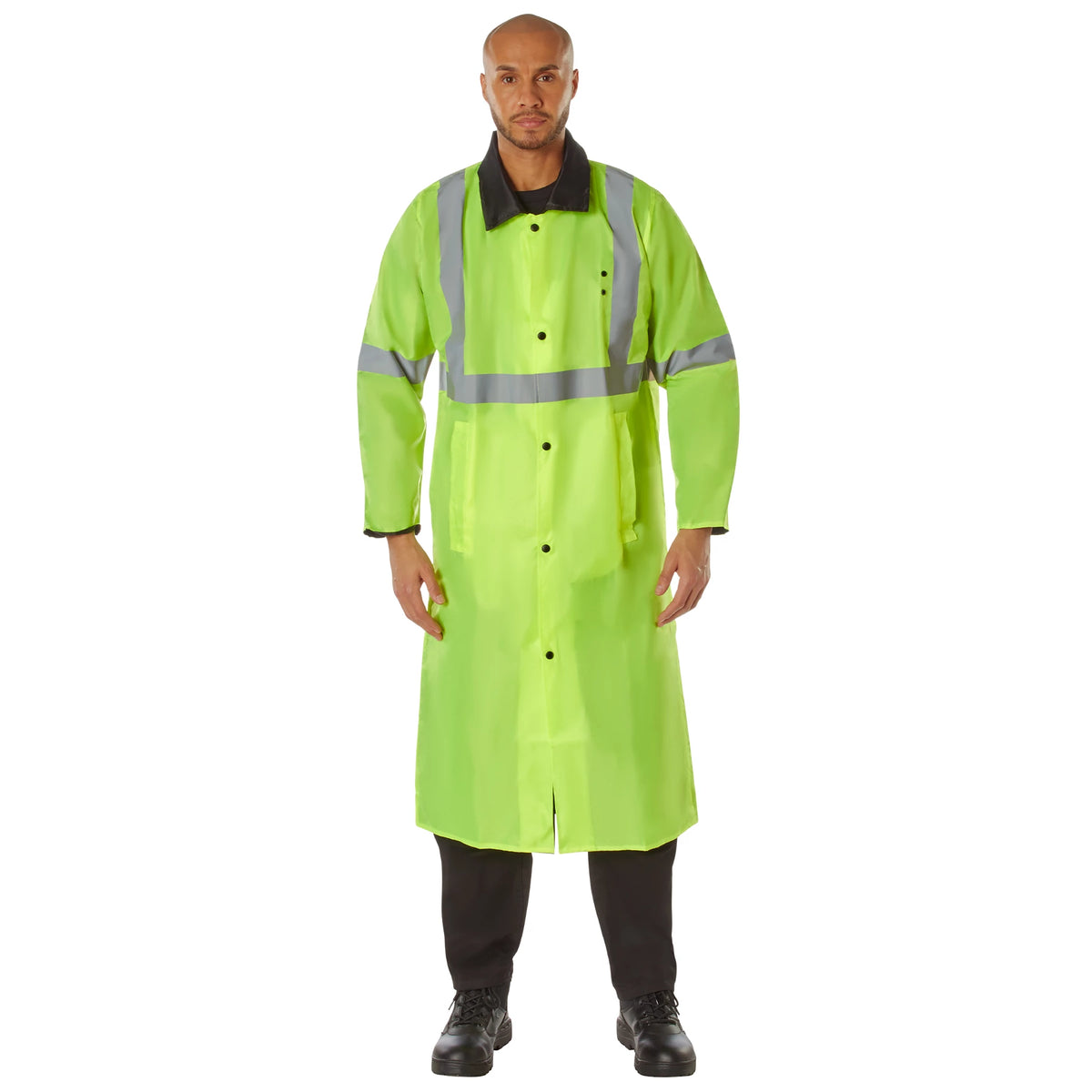 Rothco Reversible Reflective Rain Parka - Rothco 3901-SAFGRN-2XL
