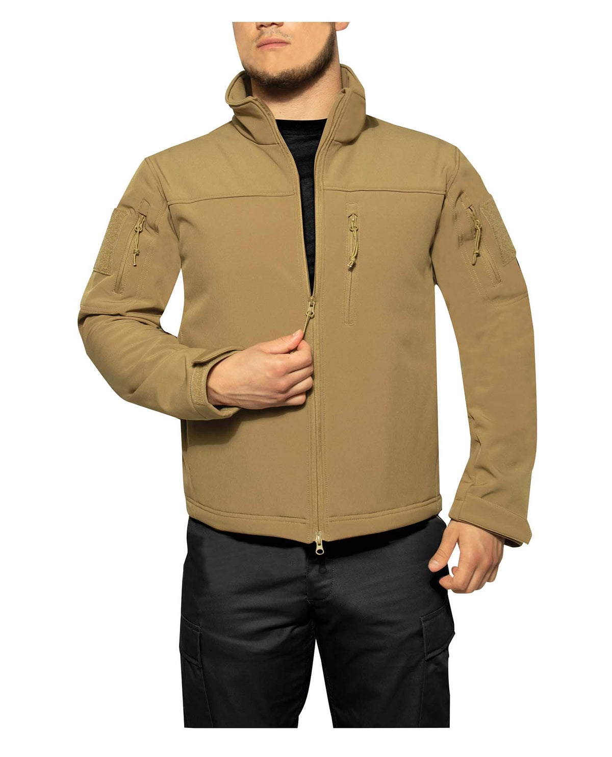 Rothco Stealth Ops Soft Shell Tactical Jacket - Rothco 3909-SML
