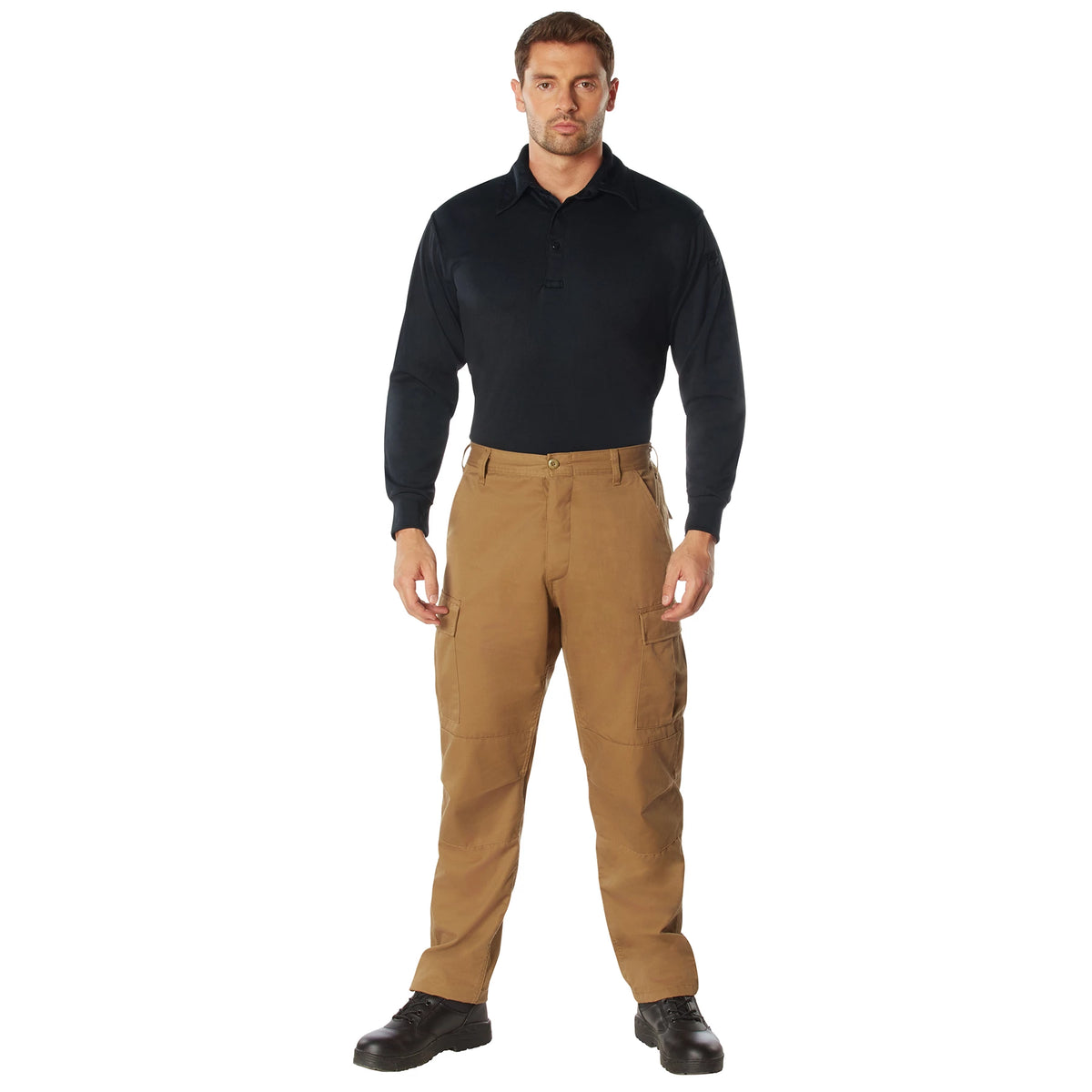 Rothco Long Sleeve Tactical Performance Polo - Rothco 3932-BK-S