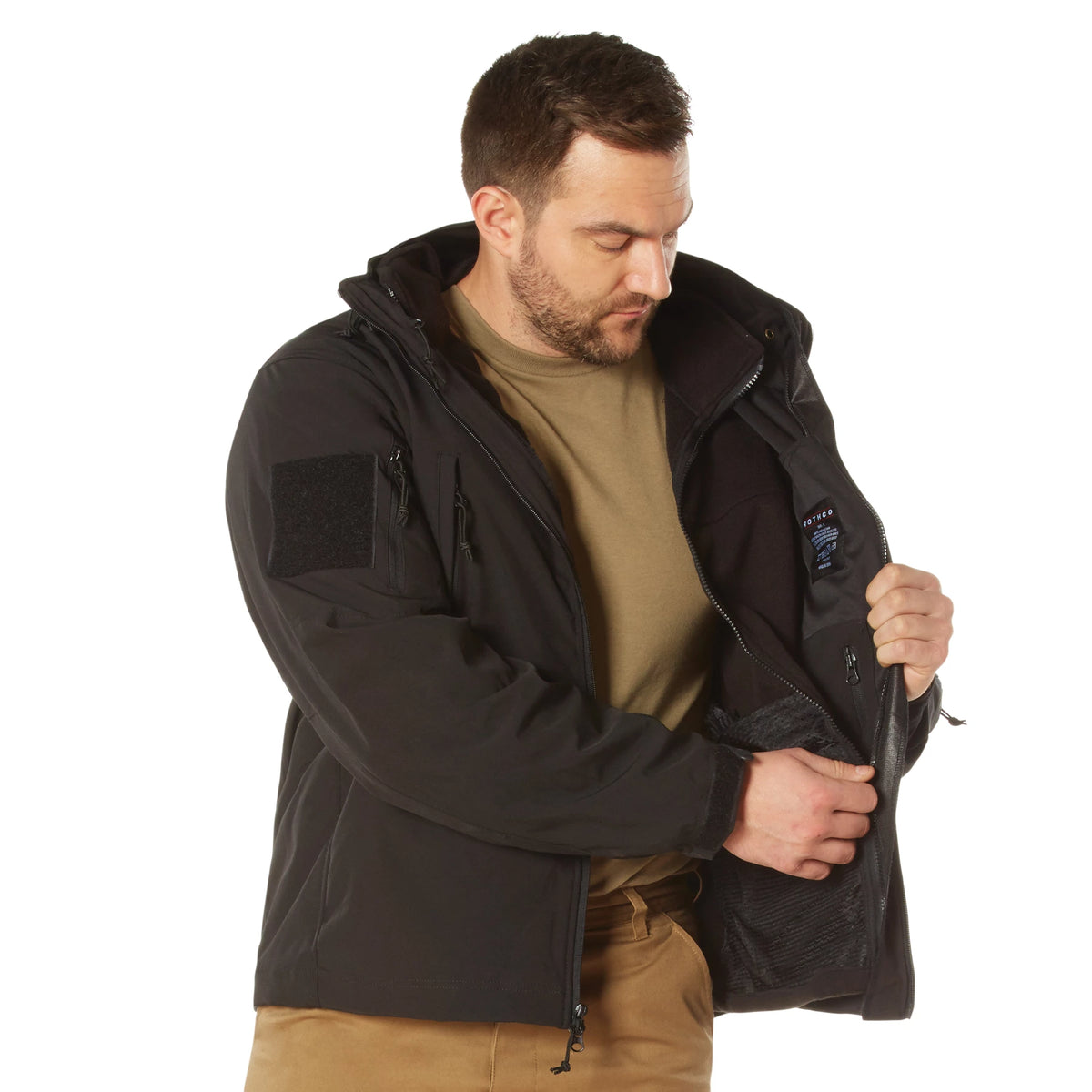Rothco 3-in-1 Spec Ops Soft Shell Jacket - Rothco 3943-BK-S