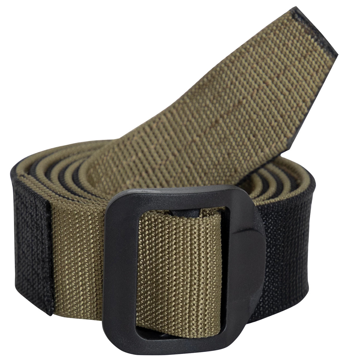 Rothco Reversible Airport Friendly Riggers Belt - Black / Coyote - Rothco 3963-SML