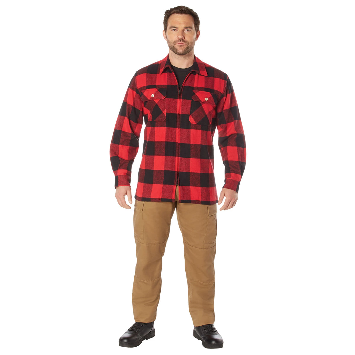 Rothco Concealed Carry Flannel Shirt - Rothco 3966-RD-M