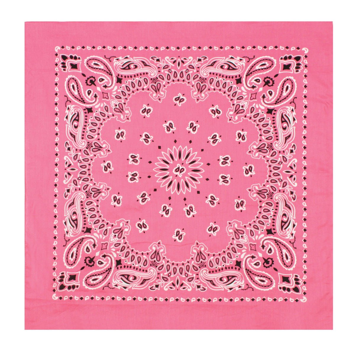 Rothco Trainmen Paisley Bandana – Extra-Large - 27” X 27" - Rothco ##4349-PINK