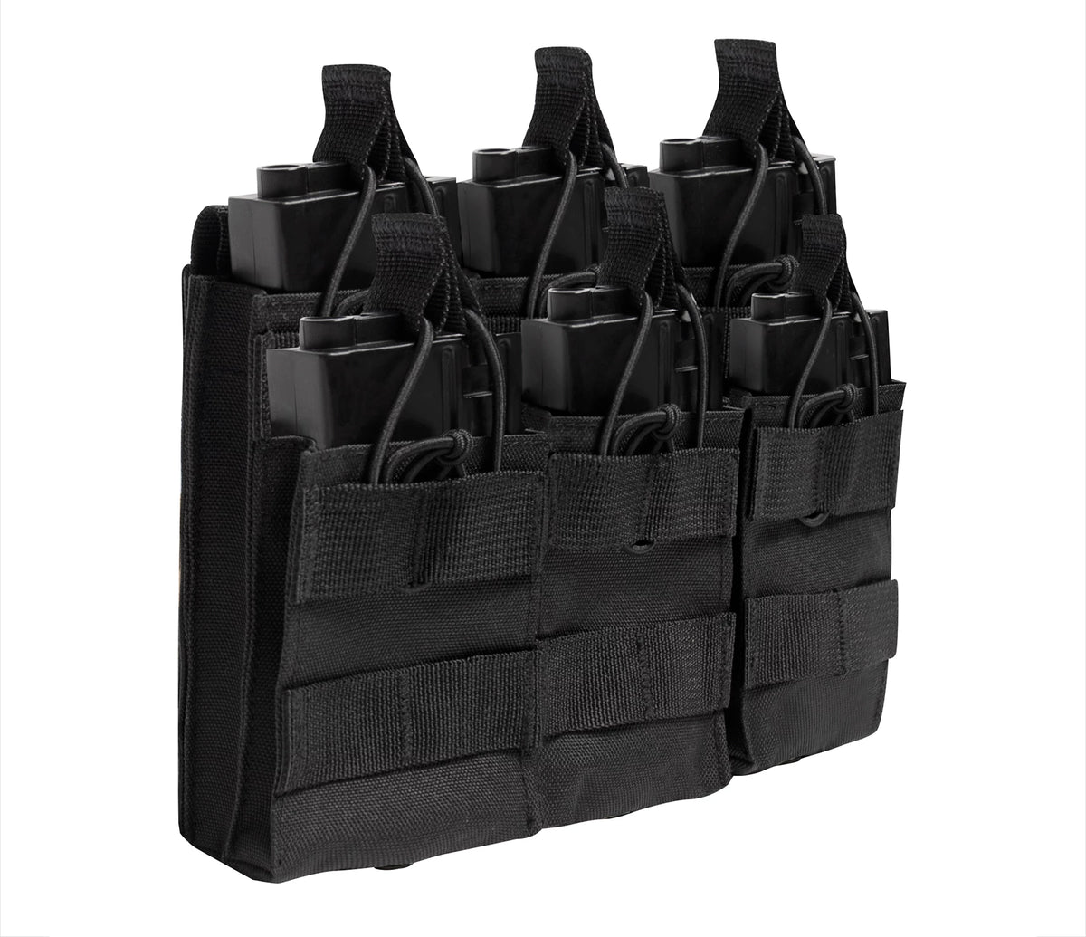 Rothco MOLLE Open Top Six Rifle Mag Pouch - Rothco 41006