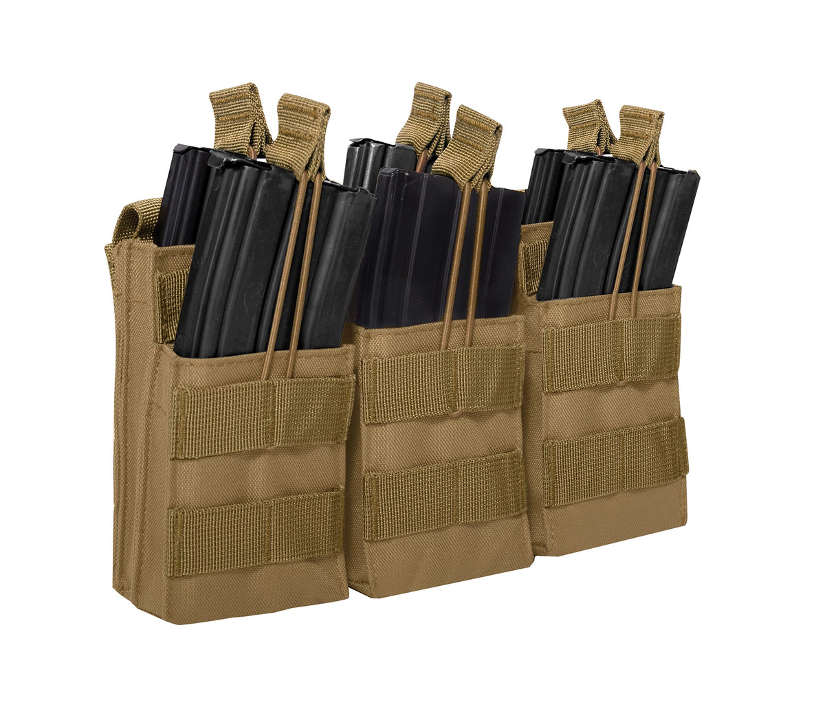 Rothco MOLLE Open Top Six Rifle Mag Pouch - Rothco 41007