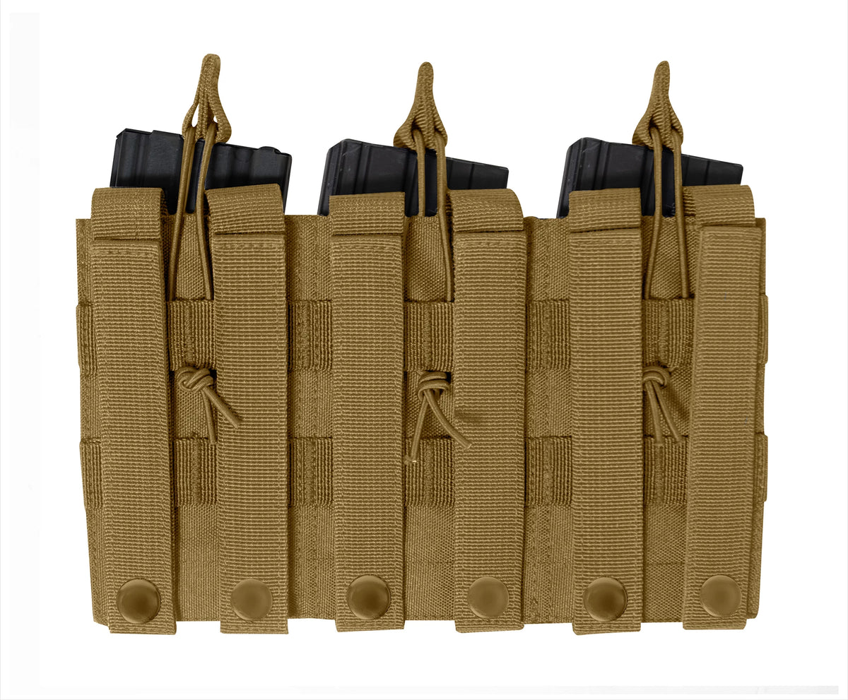 Rothco MOLLE Triple Kangaroo Rifle and Pistol Mag Pouch - Rothco 41009