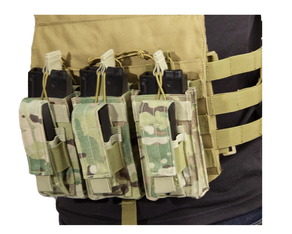 Rothco MOLLE Triple Kangaroo Rifle and Pistol Mag Pouch - Rothco 41010