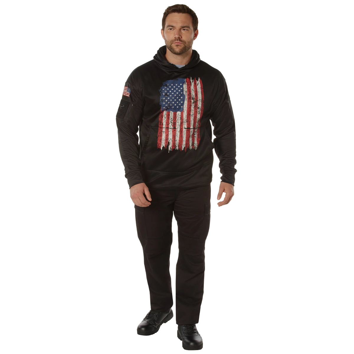 Rothco Concealed Carry U.S. Flag Hoodie - Rothco 4166-SML
