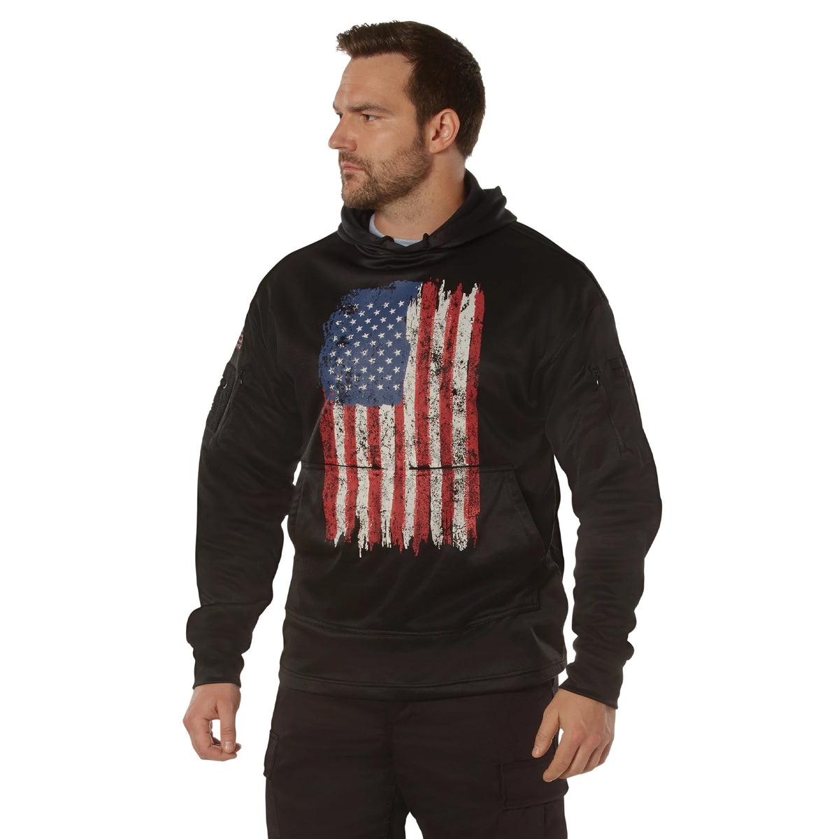 Rothco Concealed Carry U.S. Flag Hoodie - Rothco 4166-SML