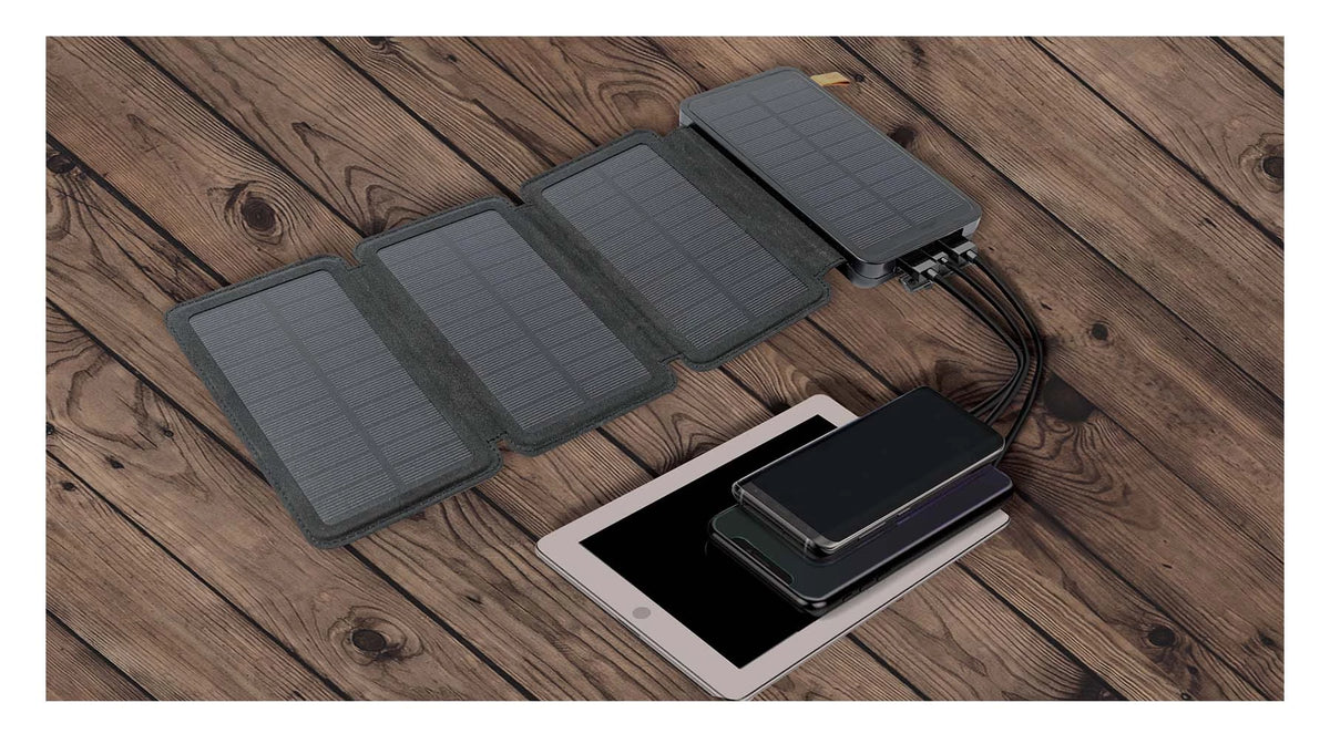 Rothco Folding Solar Panel with Power Bank - Rothco 42111