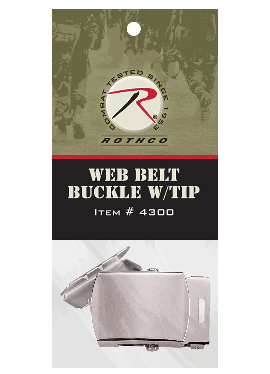 Rothco G.I. Type Web Belt Buckle And Tip Pack - Rothco 4300-CR