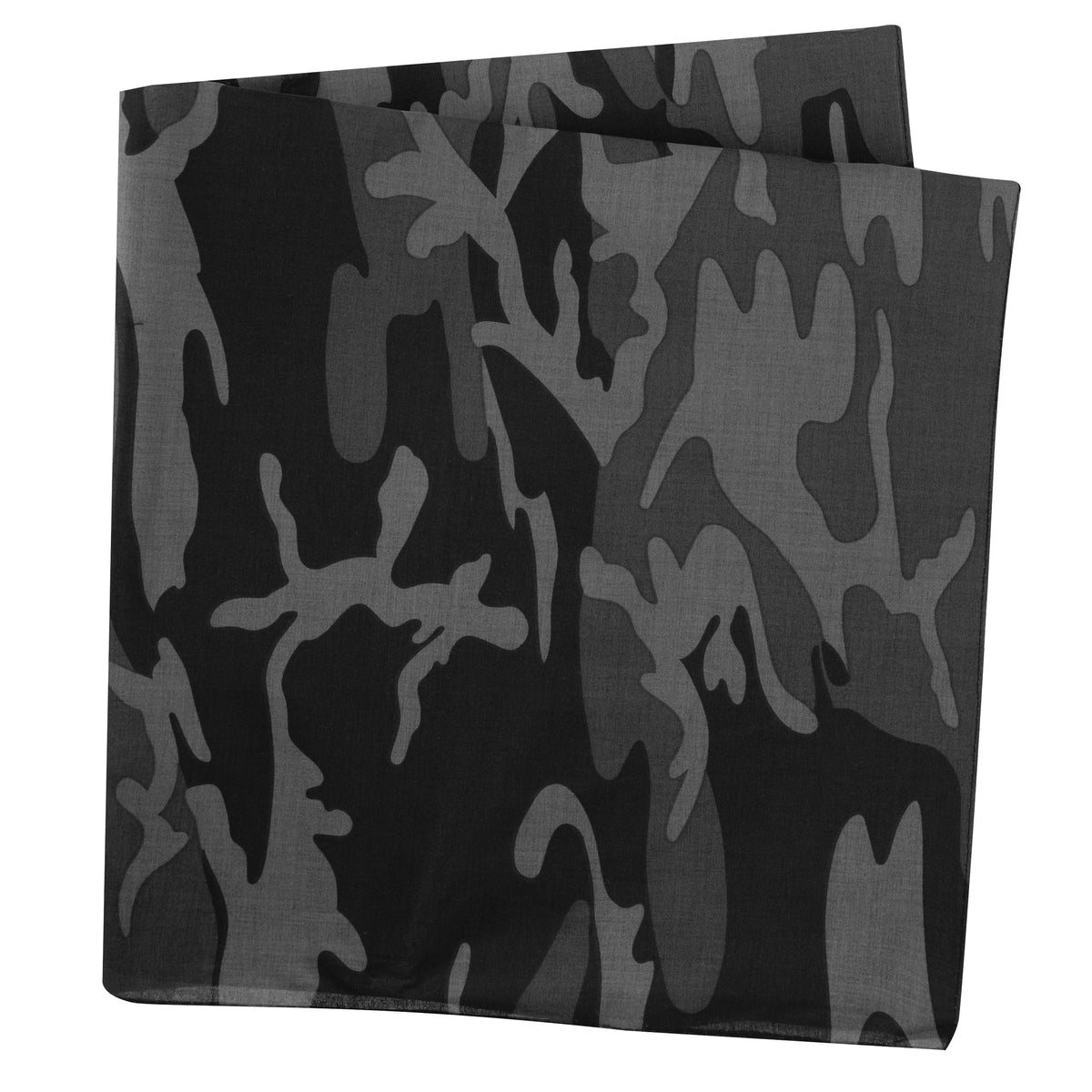 Rothco Large Camo Bandana 27 x 27 Inch - Rothco 4347-##BLACK CAMO