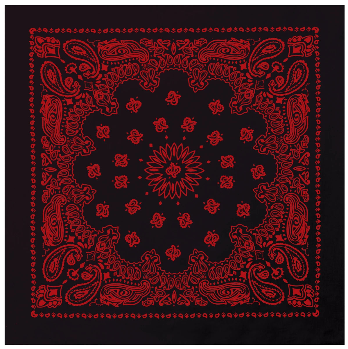 Rothco Trainmen Paisley Bandana – Extra-Large - 27” X 27" - Rothco 4349-BKRD