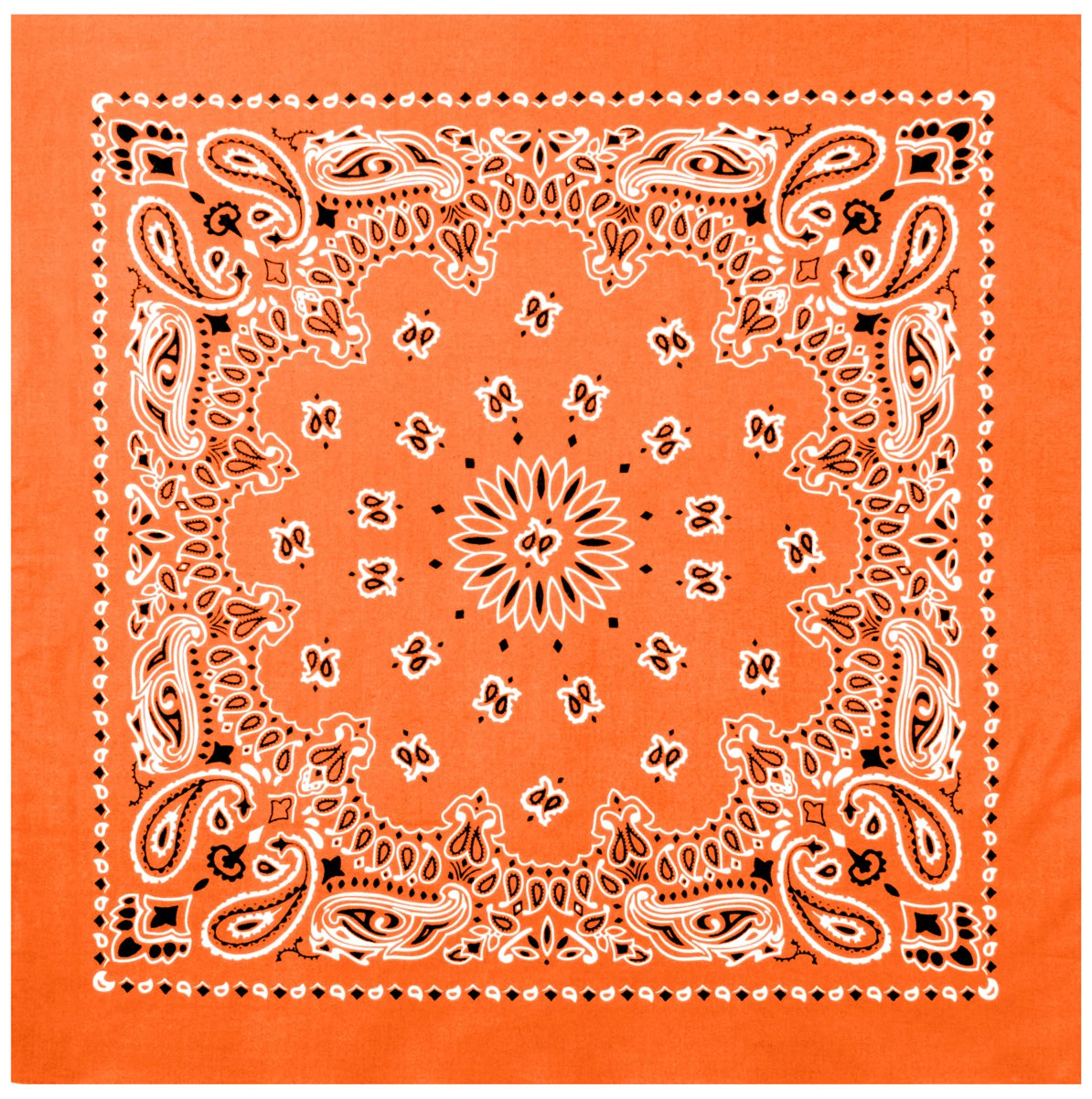 Rothco Trainmen Paisley Bandana – Extra-Large - 27” X 27" - Rothco 4349-OR