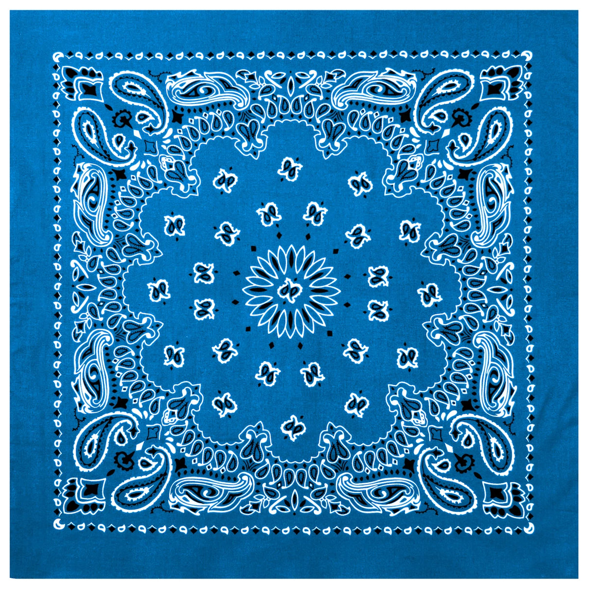 Rothco Trainmen Paisley Bandana – Extra-Large - 27” X 27" - Rothco 4349-ROYBLU