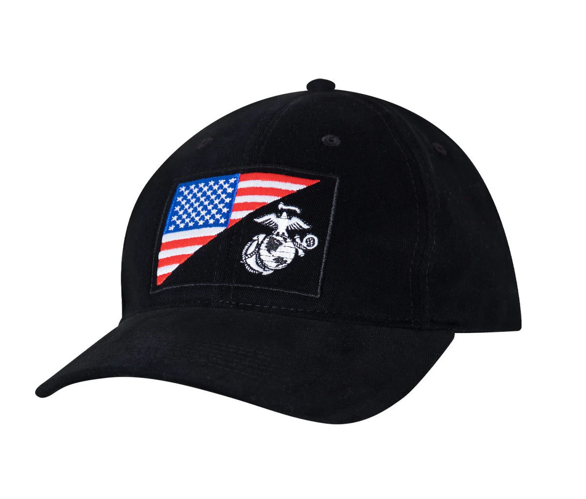 Rothco USMC Eagle, Globe and Anchor / US Flag Low Pro Cap - Rothco 4373
