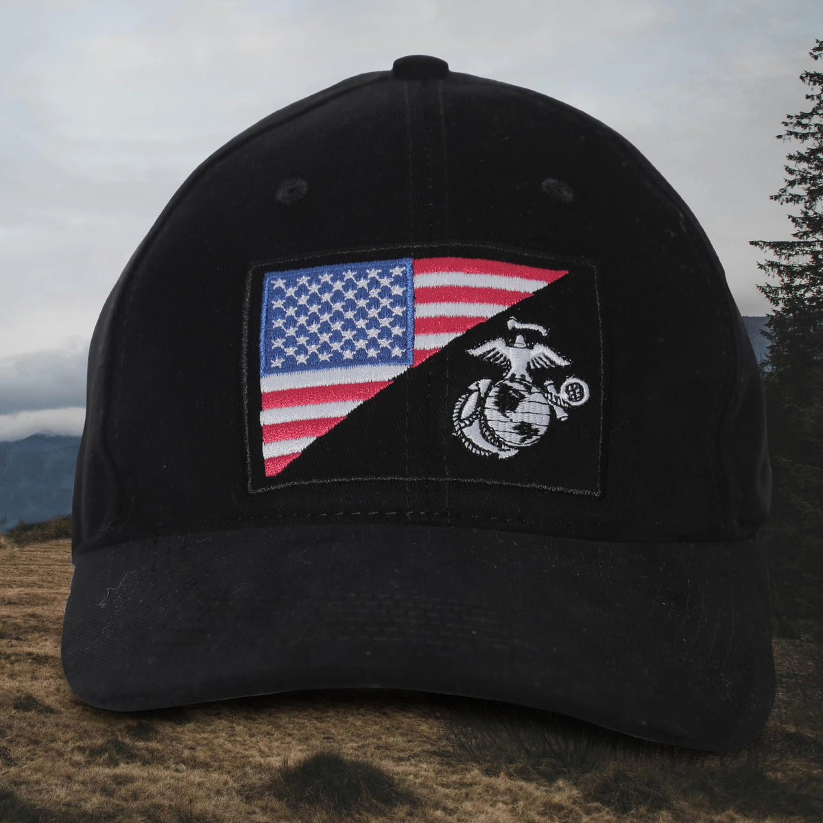 Rothco USMC Eagle, Globe and Anchor / US Flag Low Pro Cap - Rothco 4373