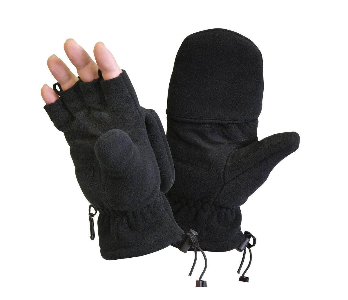 Rothco Fingerless Gloves / Mittens - Rothco 4395-BK-S