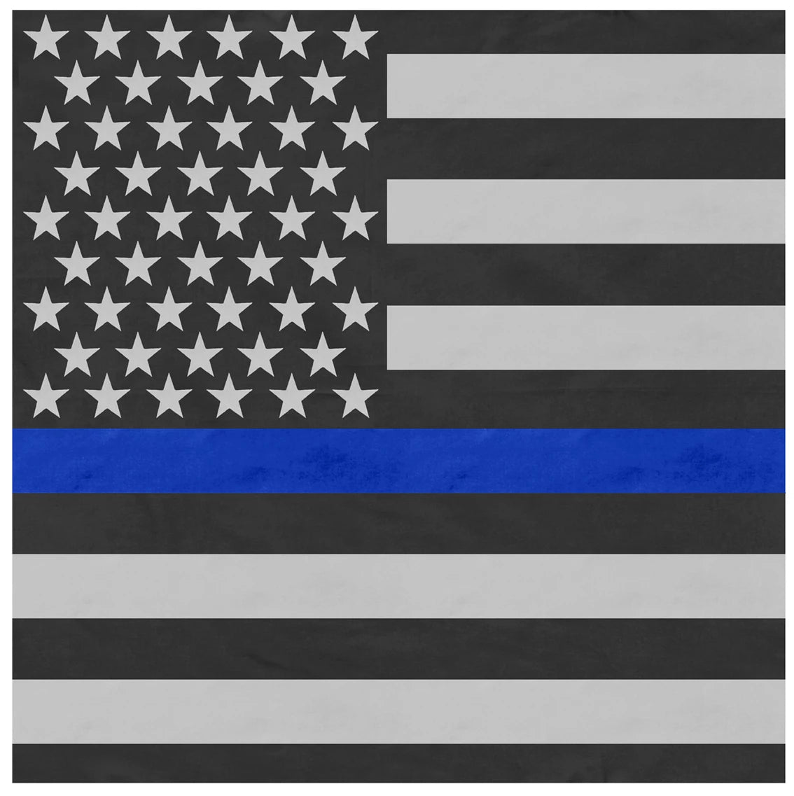 Rothco Thin Blue Line Flag Bandana - Rothco 44074