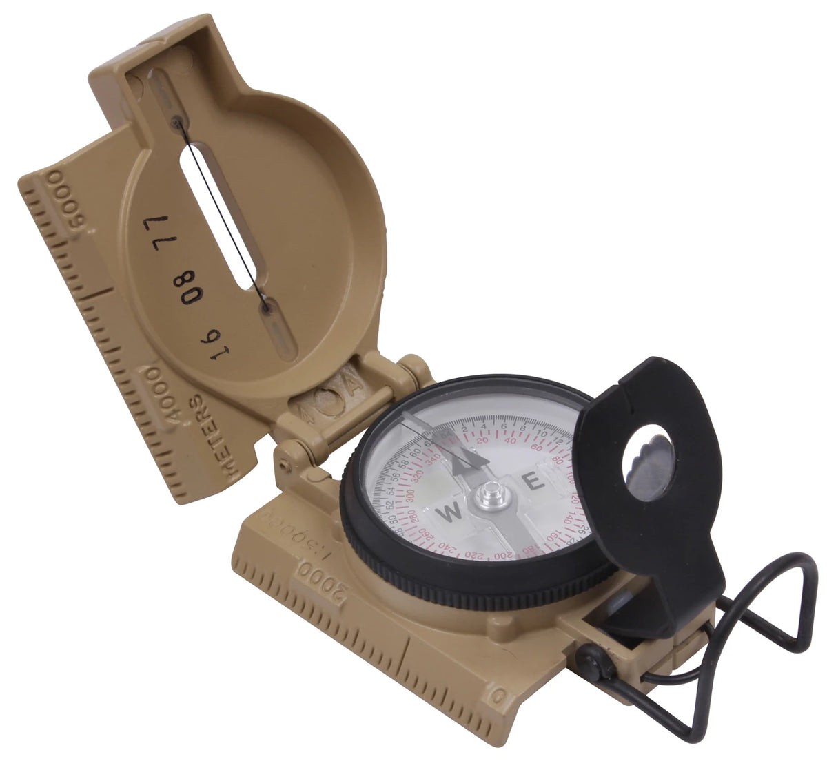 Cammenga G.I. Military Phosphorescent Lensatic Compass - Rothco 445