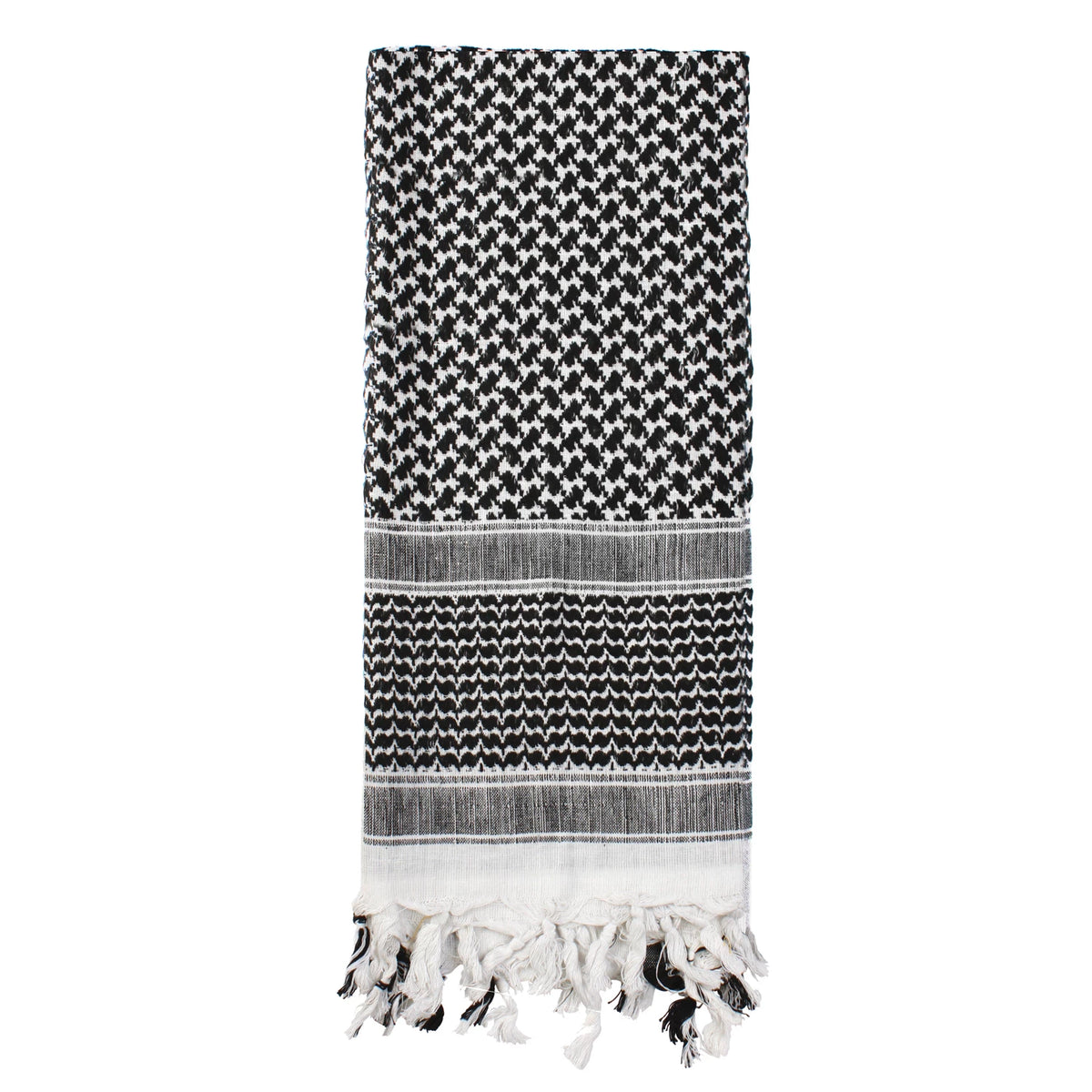 Rothco Lightweight Shemagh Tactical Desert Keffiyeh Scarf - Rothco 4537-BKW