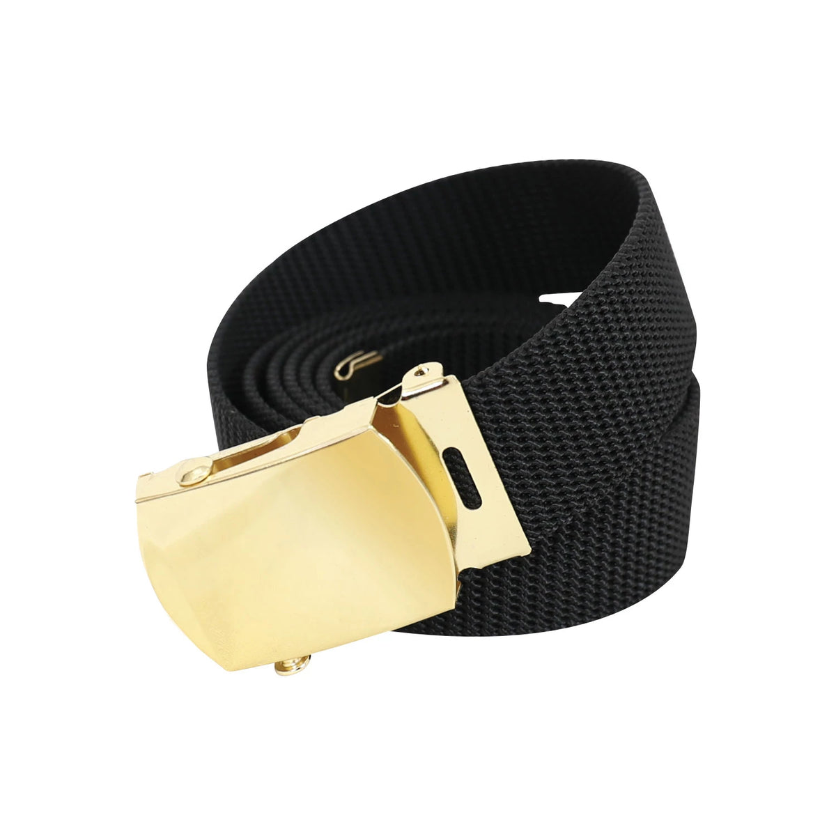 Rothco Nylon Web Belt - Black Webbing - Rothco 4624