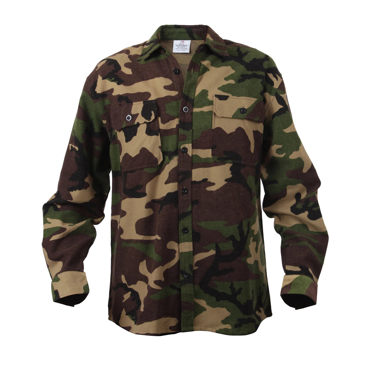 Rothco Extra Heavyweight Camo Flannel Shirts - Rothco 4659-SML